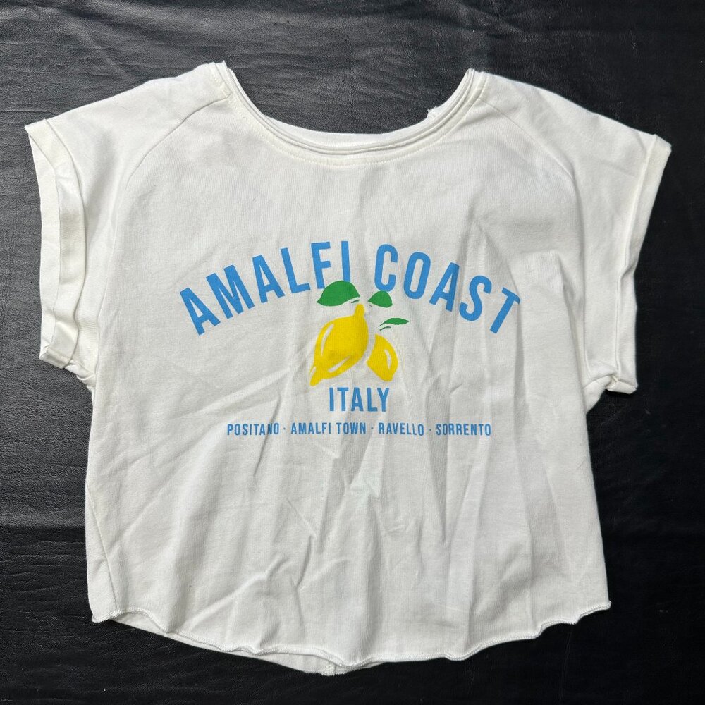Bershka - Almafi Coast Graphic T-Shirt